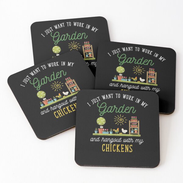 Item preview, I Just Want To Work In My Garden Farm Bird Chicken Gardener  designed and sold by manidala.