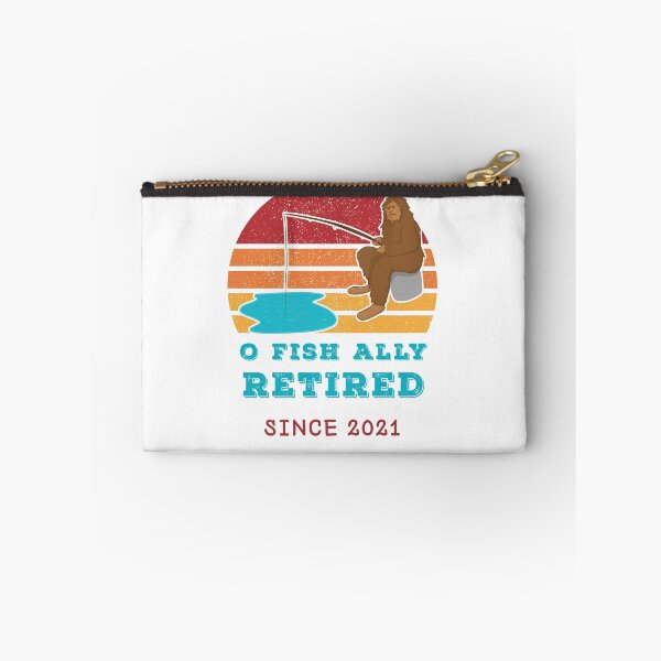 Item preview, O Fish Ally Retired Since 2021 Swamp Skunk Ape Fishing White Background designed and sold by KeysTreasures.