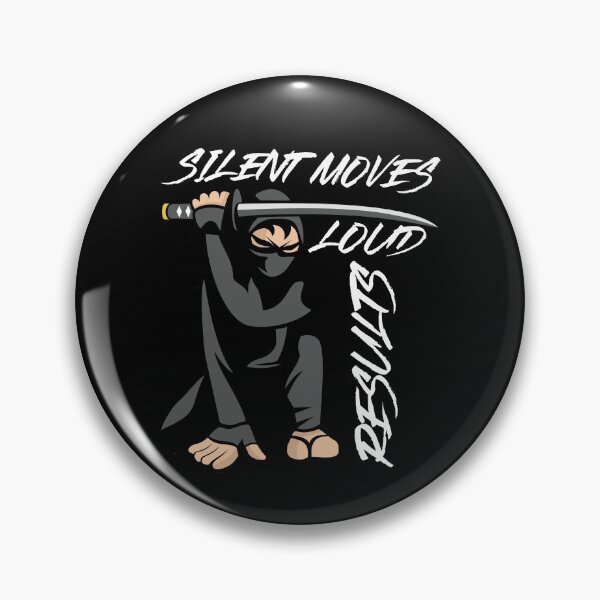 Item preview, Silent Moves Loud Resuts - Motivational and Inspirational Gift designed and sold by hyggekrog.