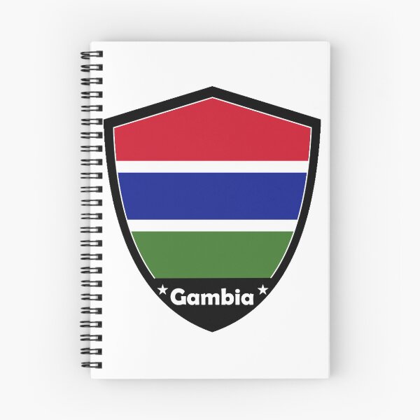 Item preview, Gambia Flag Badge designed and sold by Gina-Driada.