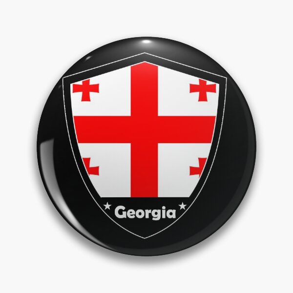 Item preview, Georgia Flag Badge designed and sold by Gina-Driada.