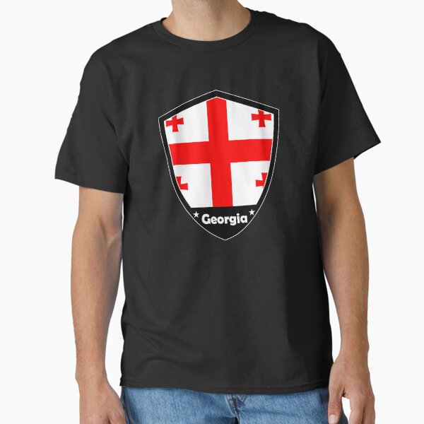 Item preview, Georgia Flag Badge designed and sold by Gina-Driada.