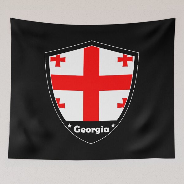 Item preview, Georgia Flag Badge designed and sold by Gina-Driada.