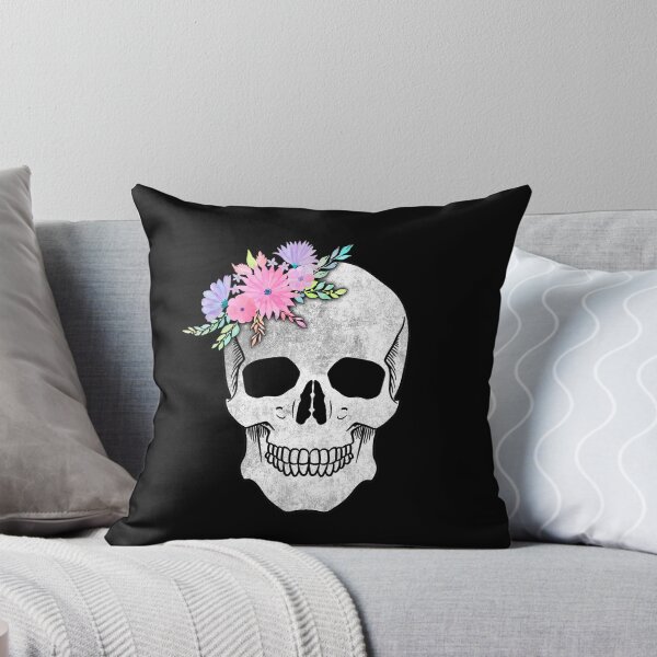 Item preview, Skull with flowers designed and sold by CallSignNacho.
