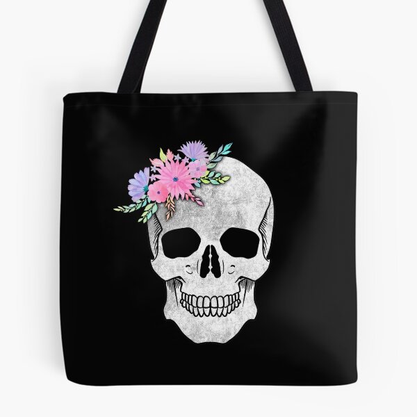 Item preview, Skull with flowers designed and sold by CallSignNacho.