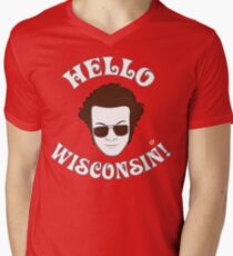 Hyde: Hello Wisconsin! Men's V-Neck T-Shirt