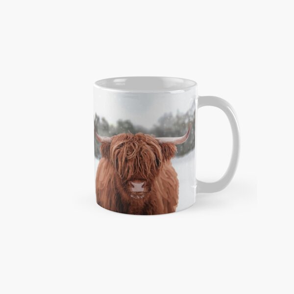 Cow With Long Hair Over Its Face Coffee Mug by John Short - Pixels