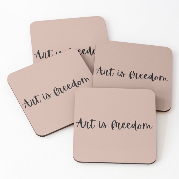 Item preview, Art Is Freedom Simple Text Lettering designed and sold by Trisha Banlasan.
