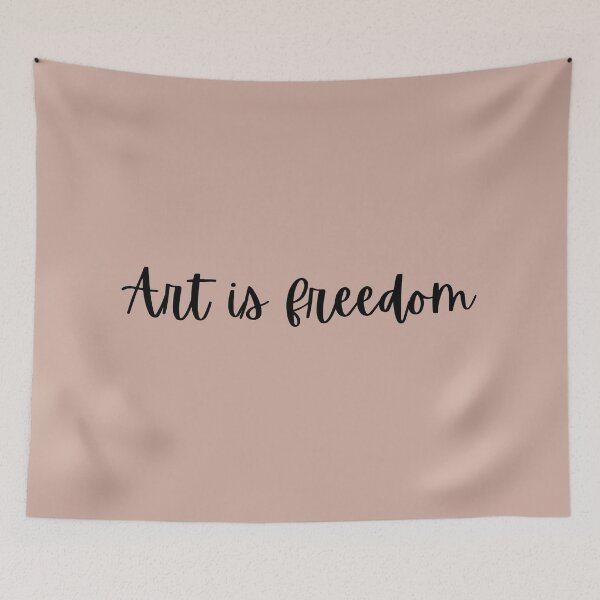 Item preview, Art Is Freedom Simple Text Lettering designed and sold by Trisha Banlasan.