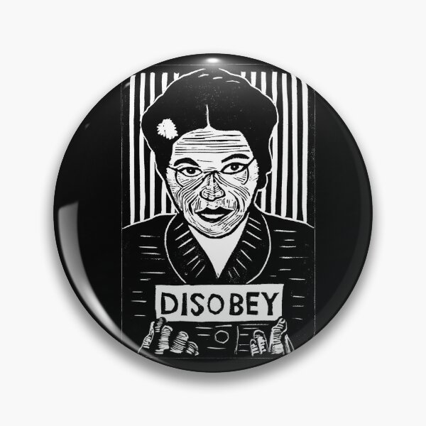 Item preview, DISOBEY - original linocut design and print designed and sold by PixelPalmer.