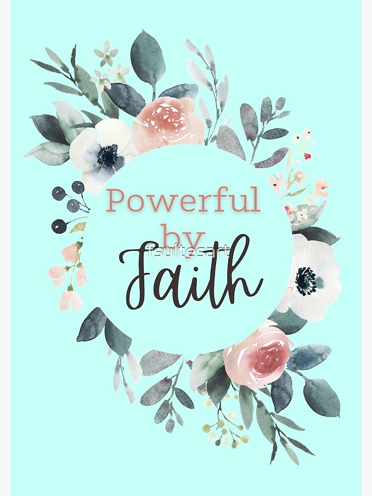 "Powerful by Faith JW Convention Theme" Spiral Notebook for Sale by