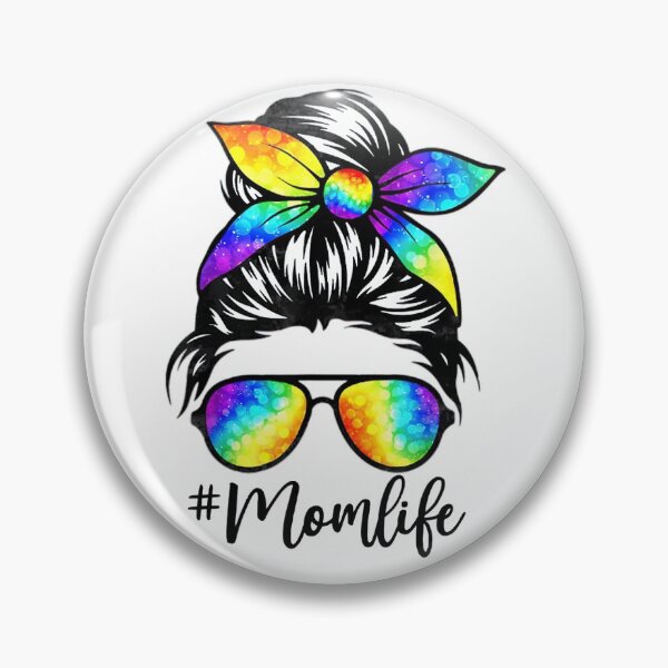 Item preview, Mom Life Messy Hair Bun Tie Dye Women Mother's Day Funny Gift designed and sold by pavelbenicek.