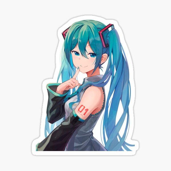✧Adorable Hatsune Miku (Vocaloid Kawaii Waifu) ✧ Sticker