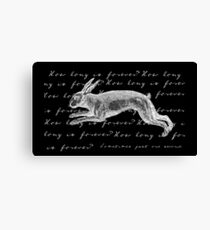 Alice in Wonderland - How Long is Forever? Canvas Print