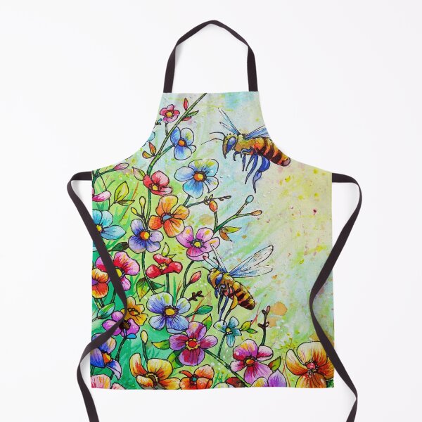 Item preview, Summer garden with honeybees designed and sold by AndrewAlanArt.