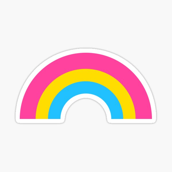 Pansexual Pride Rainbow Flag Sticker By Elishamarie28 Redbubble