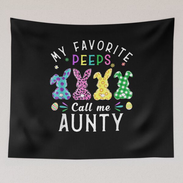Item preview, My Favorite Peeps Call Me Aunty Easter Bunny Egg Leopard  designed and sold by manidala.