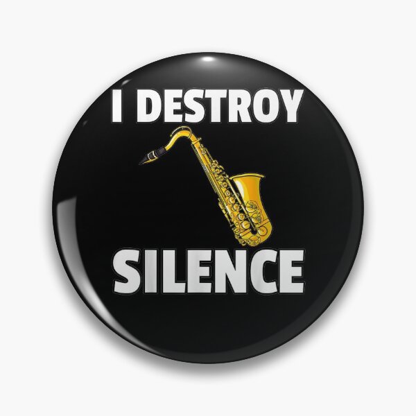 Item preview, I Destroy Silence Funny Bari Alto Tenor Jazz  designed and sold by manidala.