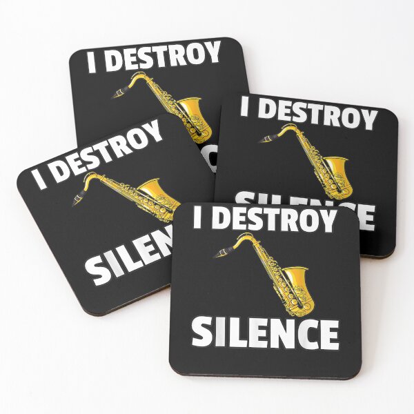 Item preview, I Destroy Silence Funny Bari Alto Tenor Jazz  designed and sold by manidala.