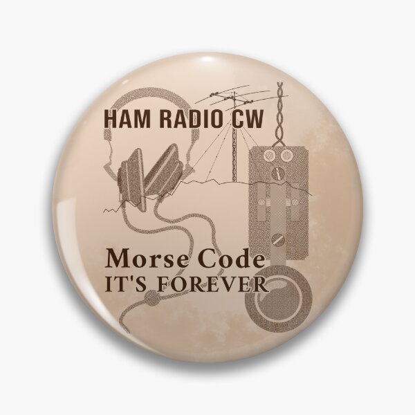 Item preview, HAM Radio CW Morse Code It's Forever Old Paper Style designed and sold by tuzlay.