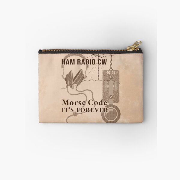 Item preview, HAM Radio CW Morse Code It's Forever Old Paper Style designed and sold by tuzlay.