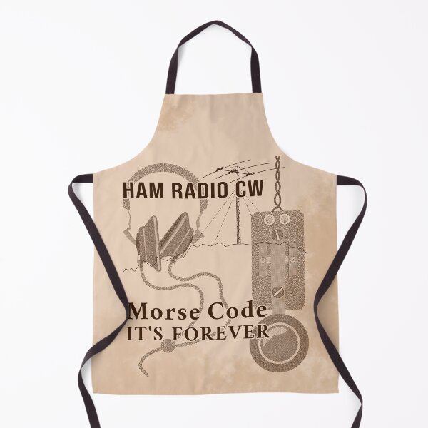Item preview, HAM Radio CW Morse Code It's Forever Old Paper Style designed and sold by tuzlay.