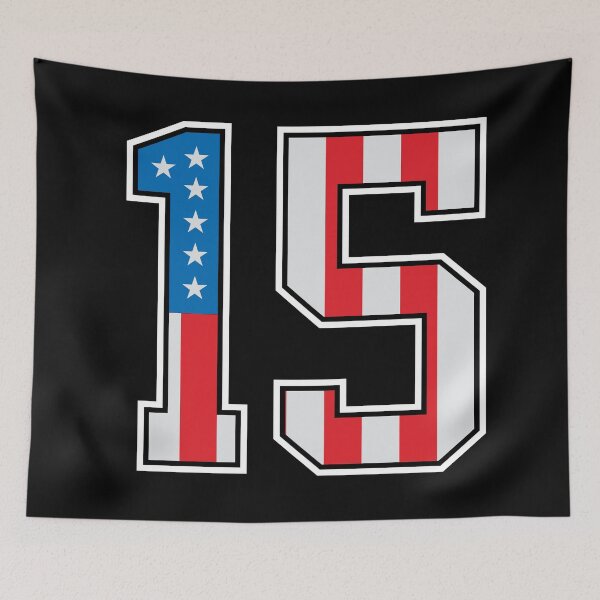 Item preview, 15 American Classy Numbers fifteen United States Flag designed and sold by Urosek.