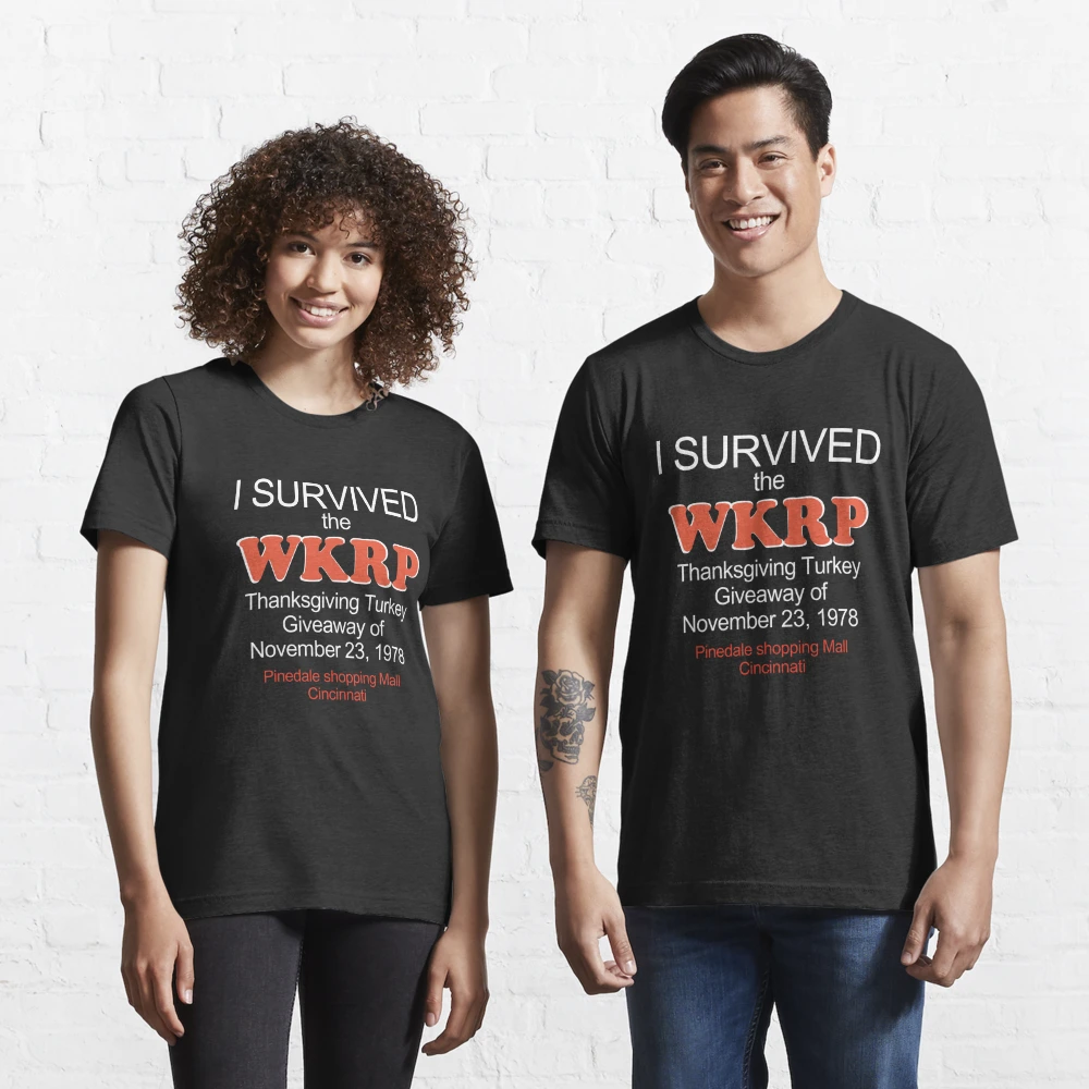 I survived the WKRP turkey drop Thanksgiving Turkey shirt