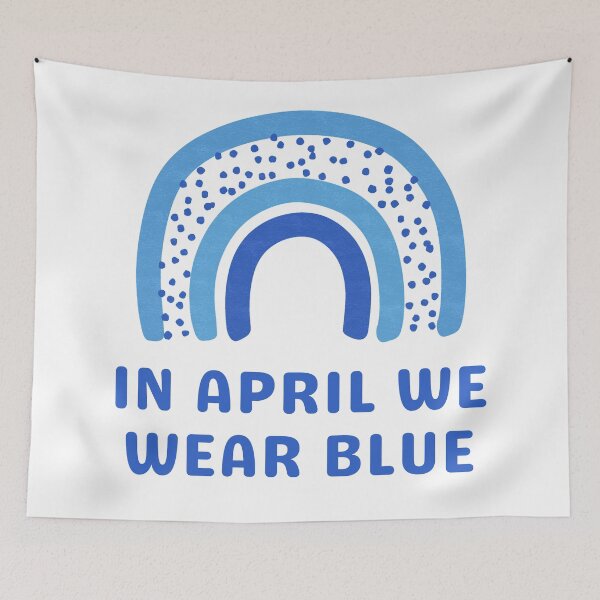 Item preview, In April We Wear Blue designed and sold by Everythingafter.
