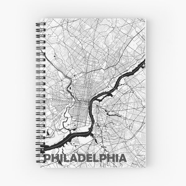 Item preview, Philadelphia - Simplistic Greyscale Map designed and sold by AidanMDesigns.
