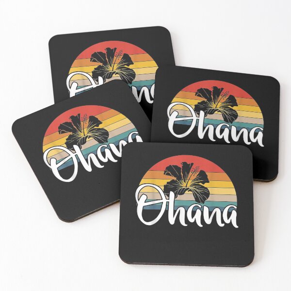 Item preview, Ohana Hawaiian Hibiscus Flower Retro Hawaii Family Vacation  designed and sold by manidala.