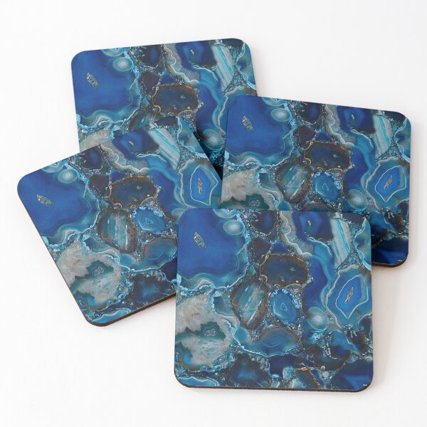 Item preview,  Abstraction blue-gold designed and sold by Galina Kostyaeva.
