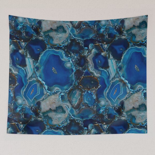 Item preview,  Abstraction blue-gold designed and sold by Galina Kostyaeva.