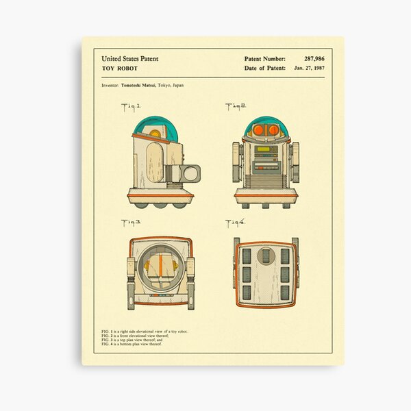 Item preview, ROBOT Patent Reproduction (1987) designed and sold by JazzberryBlue.
