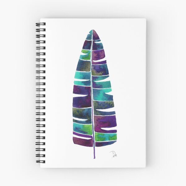Item preview, Watercolor Tropical Banana Leaf Painting - Blue  designed and sold by Artsychoke.