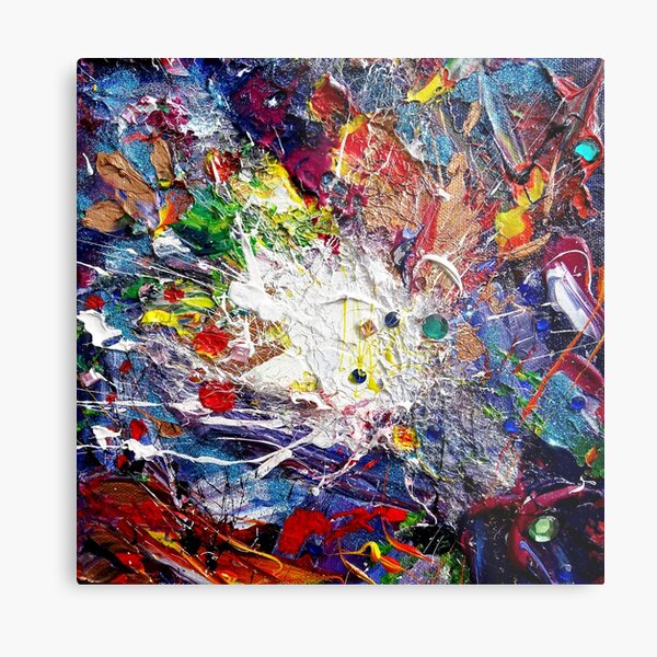 The Big Bang Theory - abstract art of space, the universe and where it all began! Metal Print