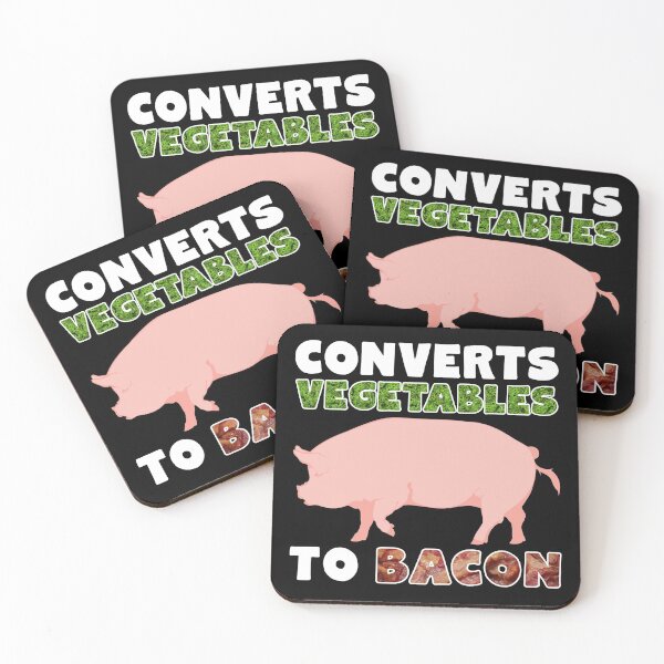 Item preview, Pigs turn vegetables to bacon designed and sold by inkedtee.