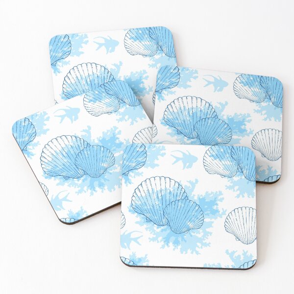 Item preview, Sea Shells and Sea Life Pattern designed and sold by PosterpartyCo.