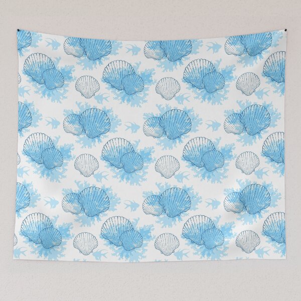Item preview, Sea Shells and Sea Life Pattern designed and sold by PosterpartyCo.