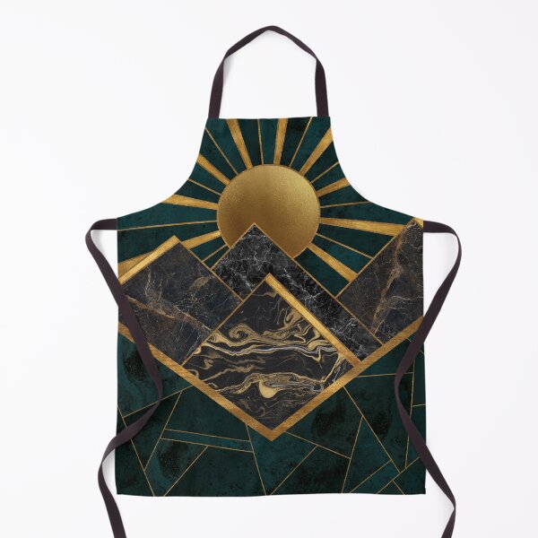 Item preview, Golden Sunrise over Dark Teal Landscape designed and sold by AmbienceArt.