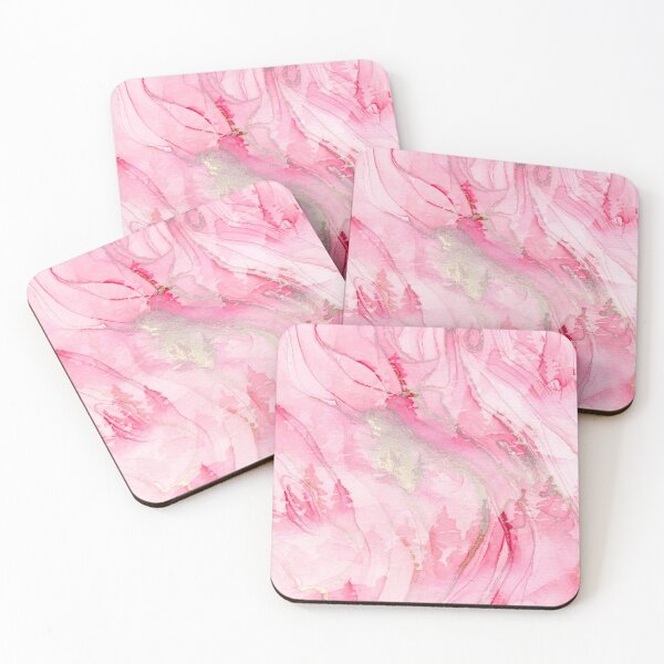 Item preview, Abstract Misty Forest Pink Gold designed and sold by Caroodoo.