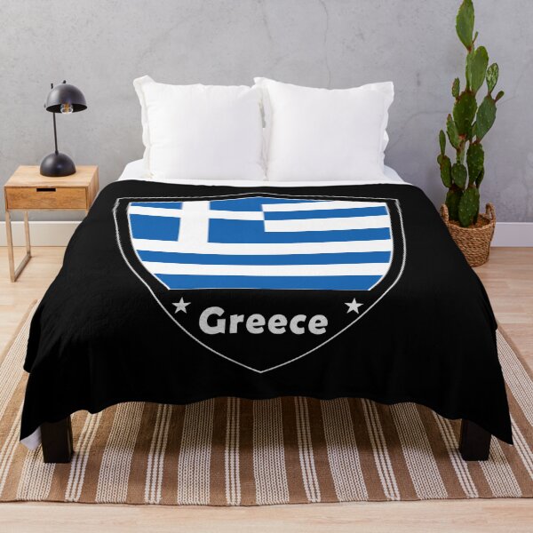 Item preview, Insignia de la bandera de Grecia designed and sold by Gina-Driada.