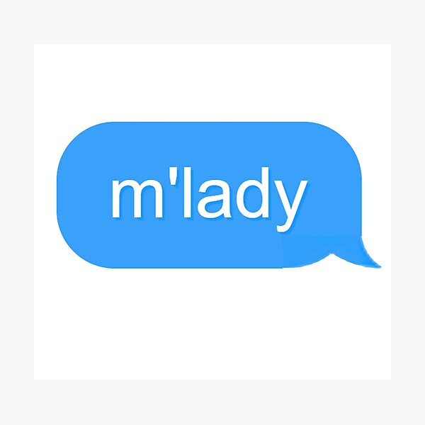 Item preview, m'lady Sticker designed and sold by lovingnature324.
