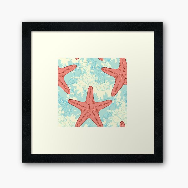 Item preview, Star Fish and Sea Life Pattern designed and sold by PosterpartyCo.