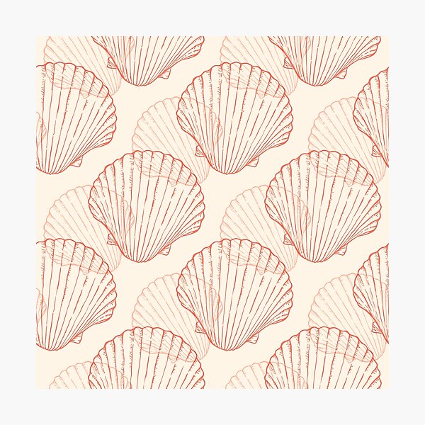 Item preview, Sea Shells and Sea Life Pattern designed and sold by PosterpartyCo.