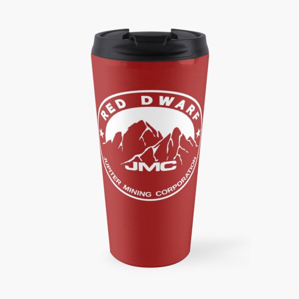 Red Dwarf JMC Jupiter Mining Corporation Sign Logo Travel Mug
