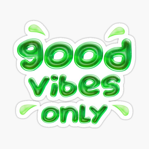 Good Vibes Quote - Motivational Quote - Aesthetic Quote - Good Vibes -  Sticker