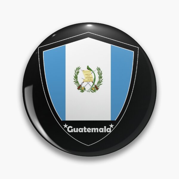 Item preview, Guatemala Flag Badge designed and sold by Gina-Driada.