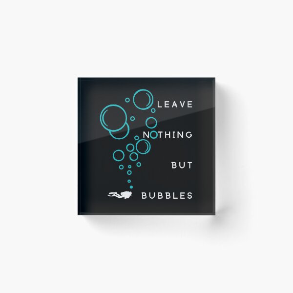 Item preview, Leave Nothing But Bubbles designed and sold by StudioAquaLumos.