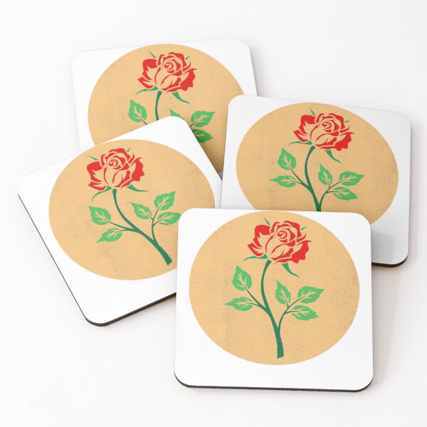 Item preview, Perfect Rose on Gold Accented Circle Light Edition  designed and sold by IslandDrip.
